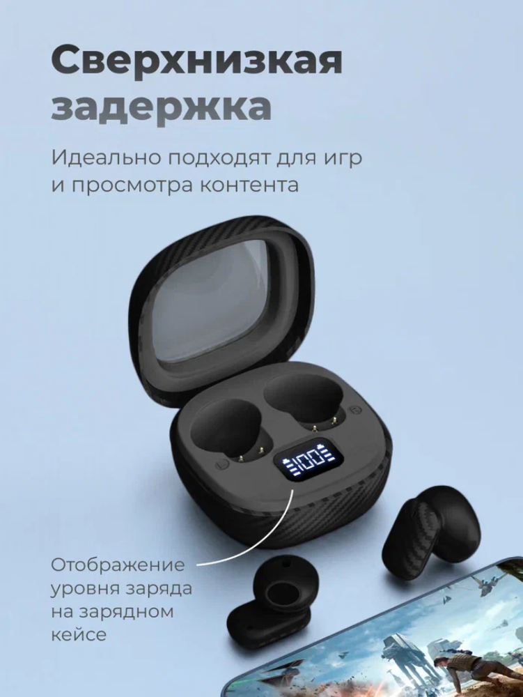 Наушники-вкладыши GEOZON G-S14BLK - фото 3
