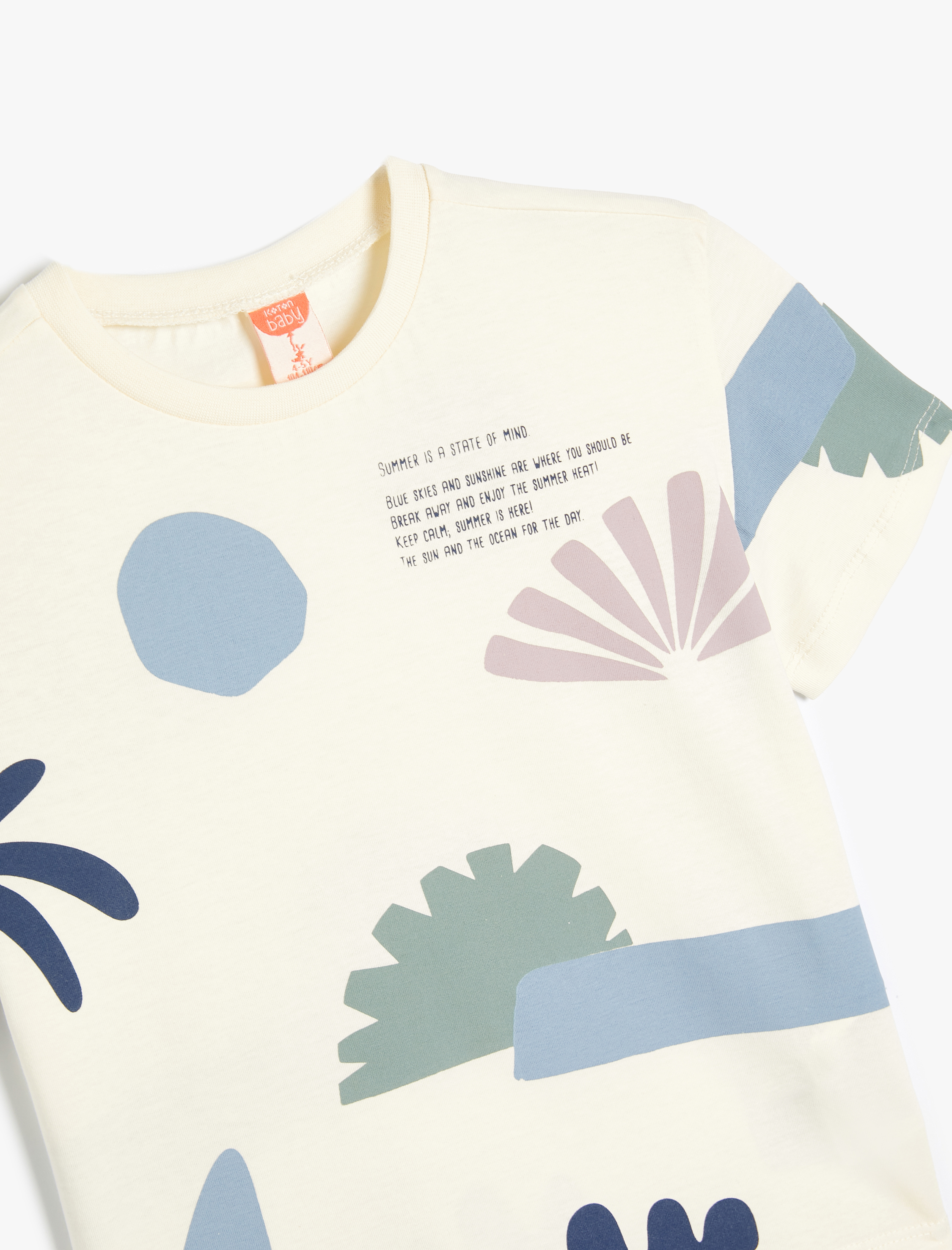 Футболка KOTON 4SMB10436TK0D1 - фото 3