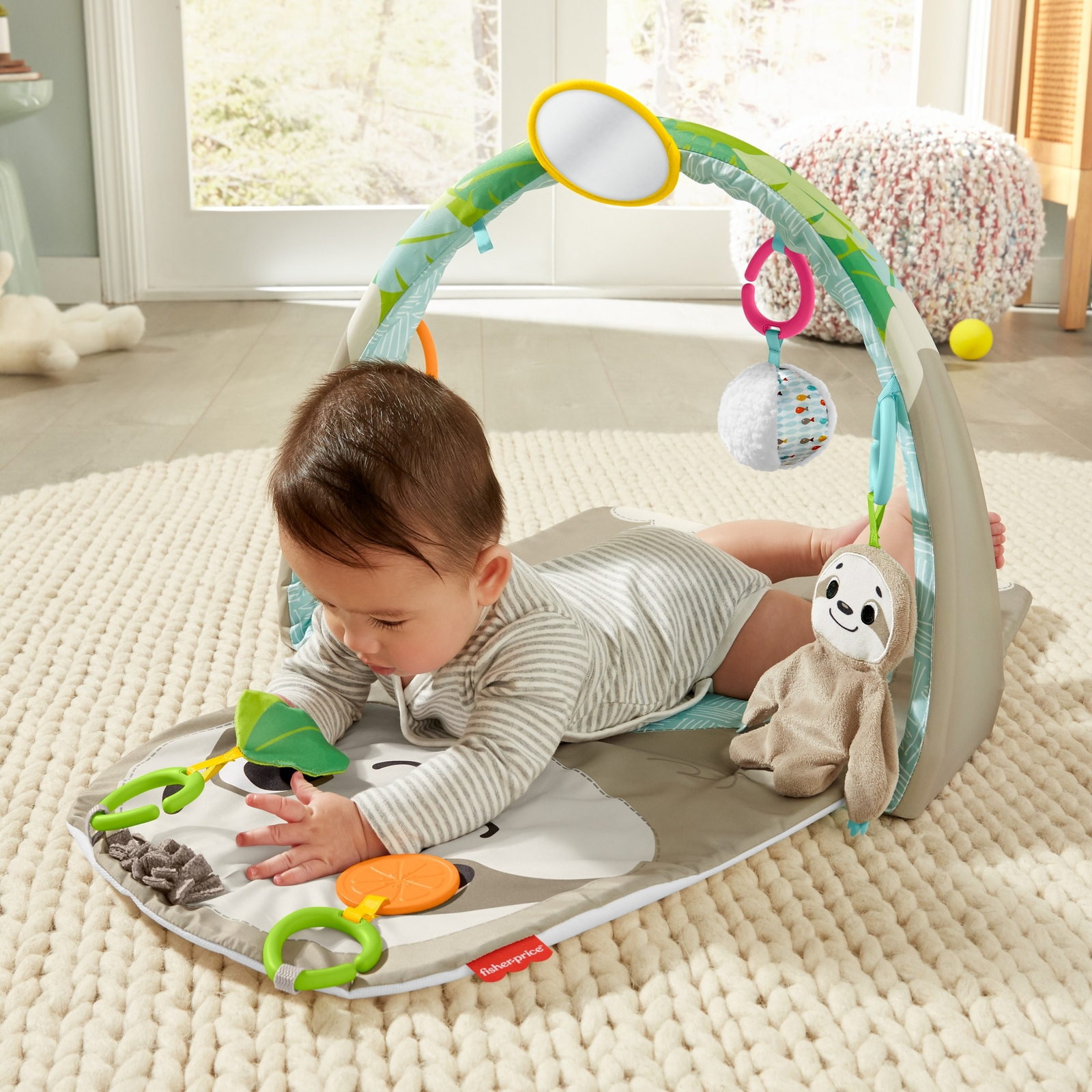 Коврик Fisher Price с дугами Ленивец - фото 15