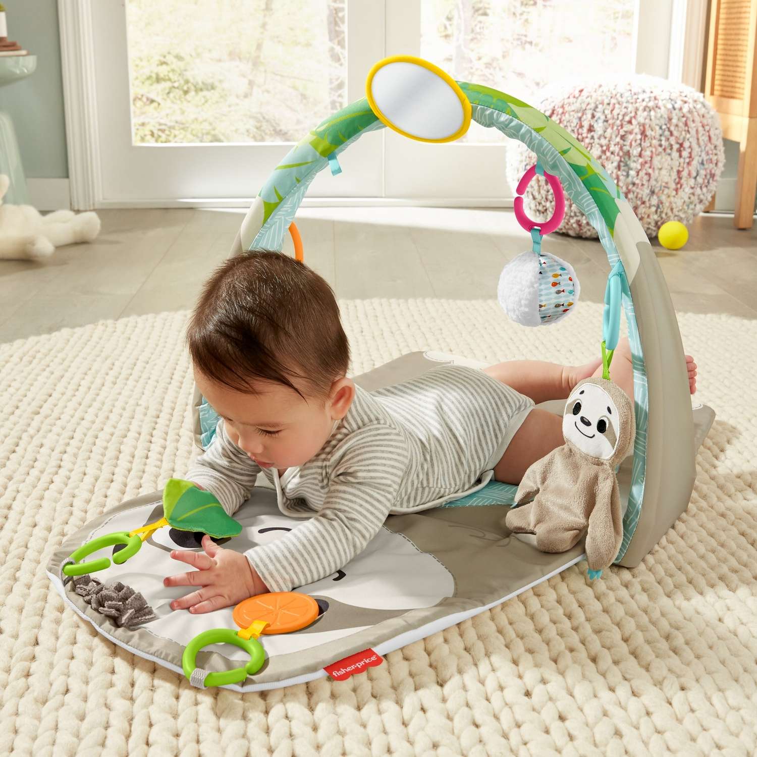Коврик Fisher Price с дугами Ленивец - фото 15