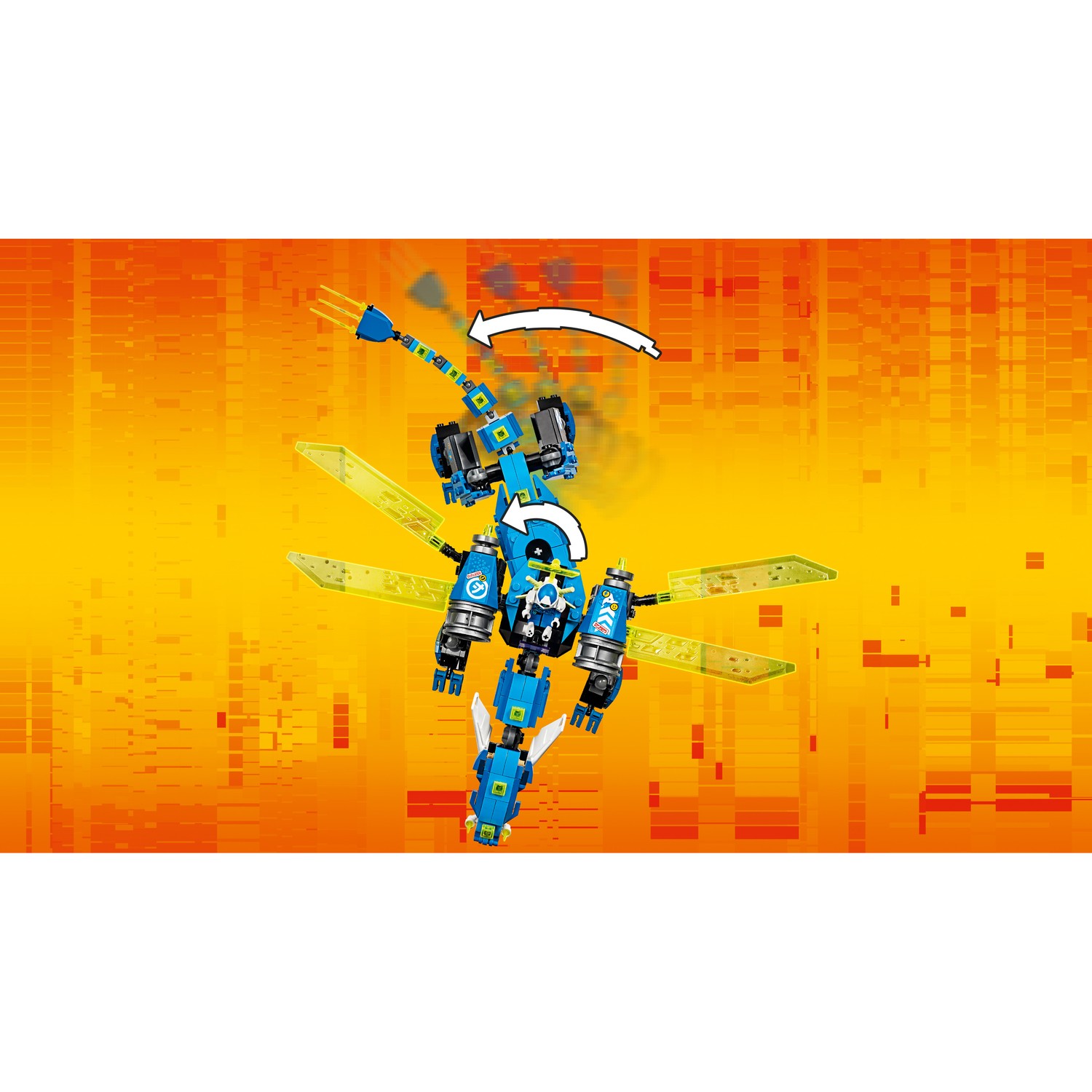 Конструктор LEGO NINJAGO Кибердракон Джея блочный - фото 13