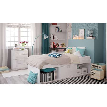 Комод Polini kids Simple c 4ящиками Белый