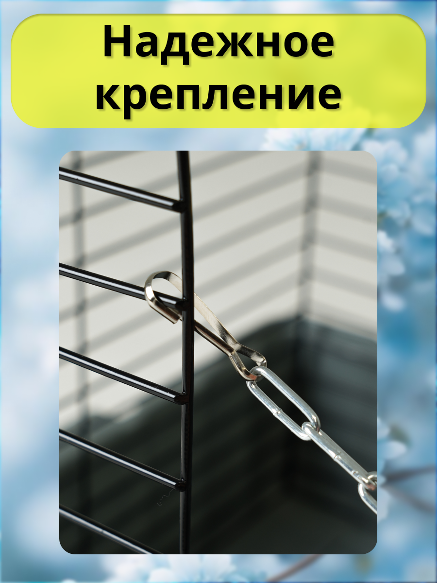 Гамак для грызунов PetiPet розовый маленький 20х20 двухъярусный - фото 5