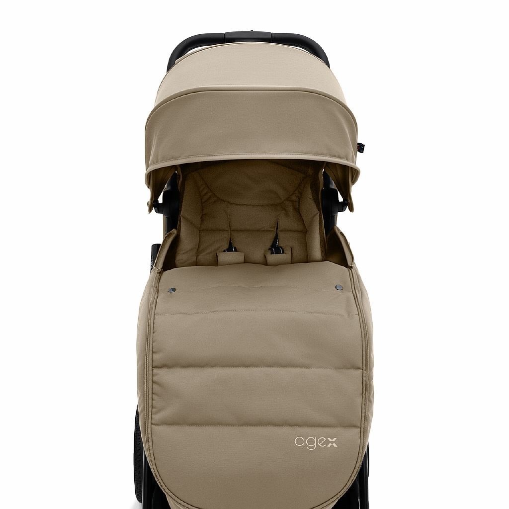 Коляска прогулочная agex All Road бежевый - фото 9