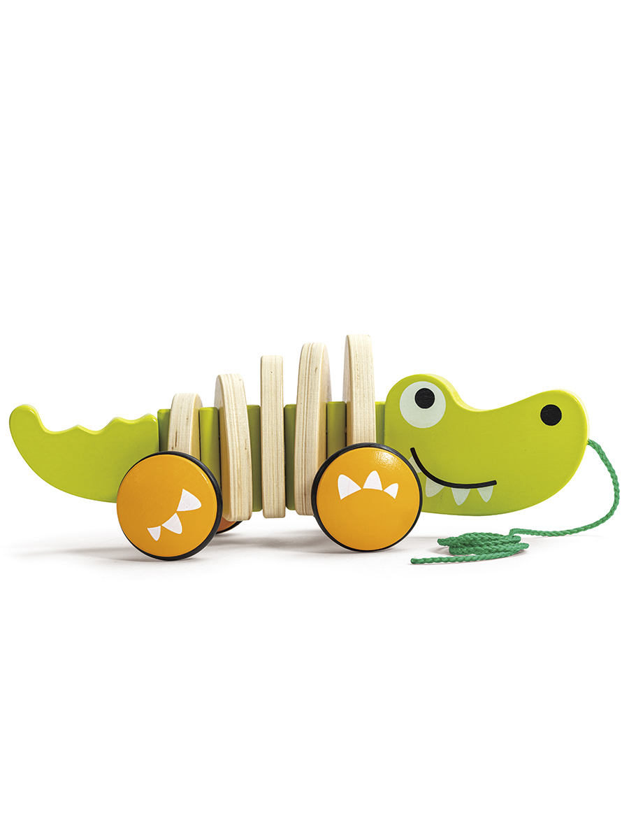 Игрушка Hape каталка Крокодил - фото 10