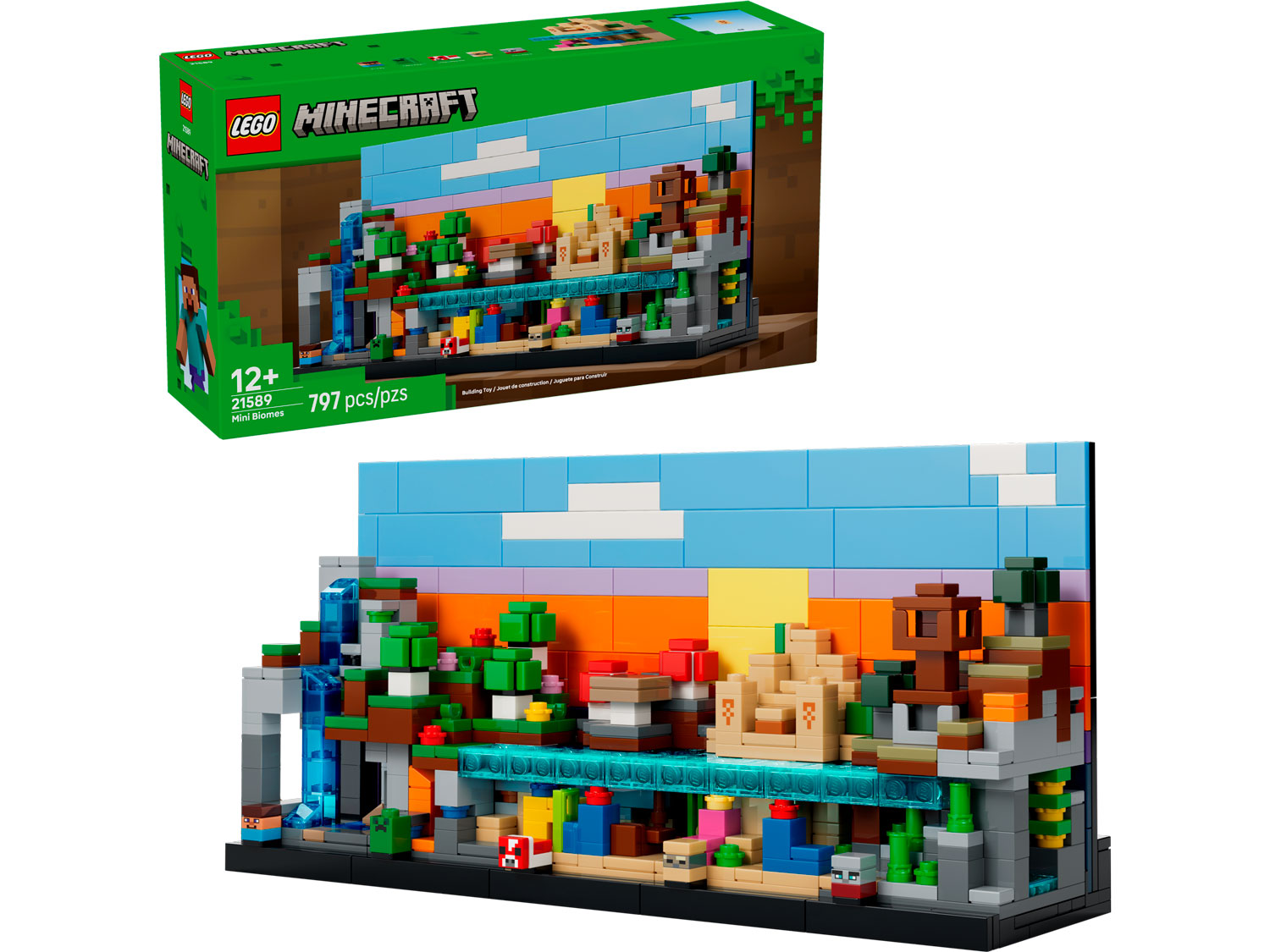 Конструктор LEGO Minecraft Мини-биомы 797 дет. - фото 1