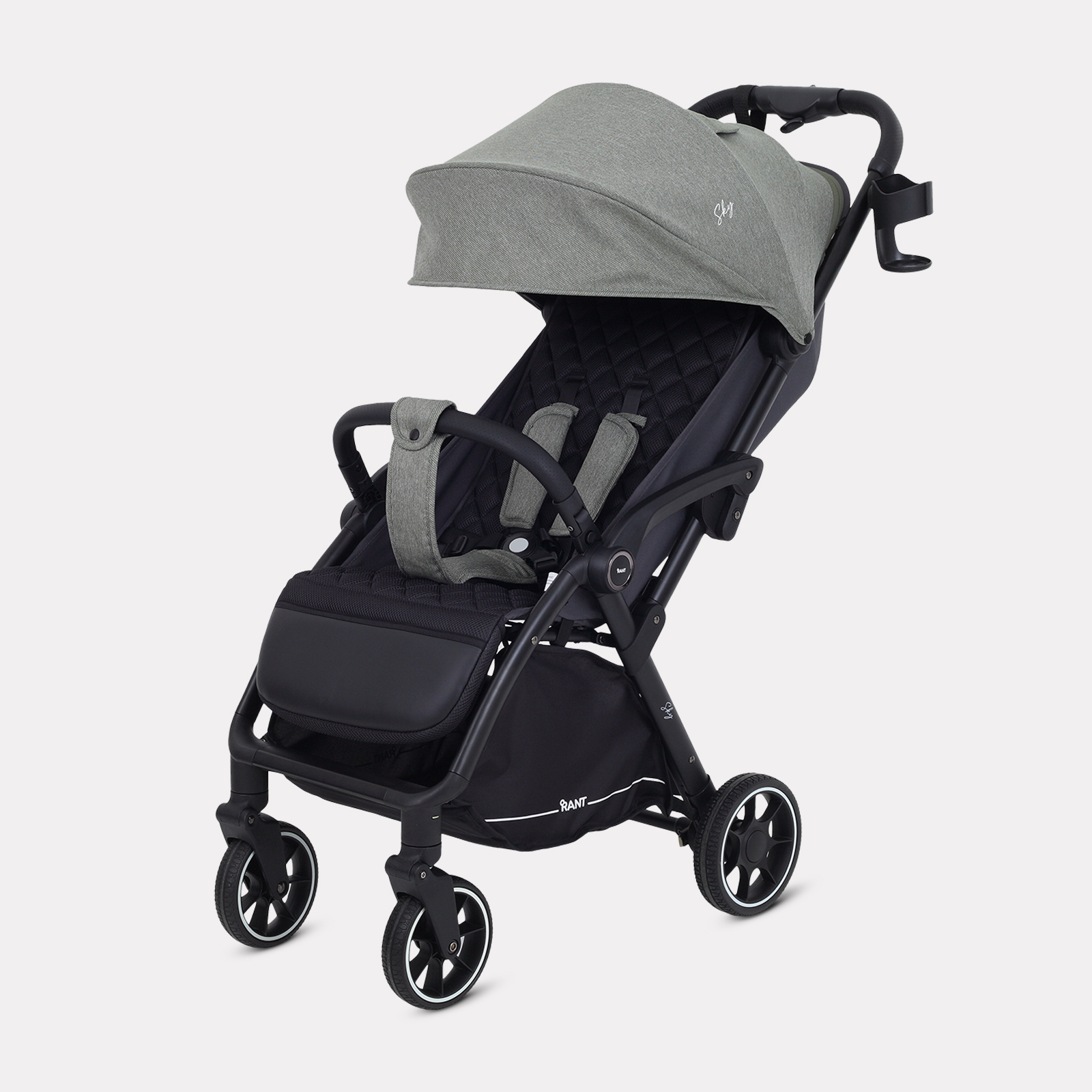 Изображение товара Коляска Rant Sky 2025 хаки — комфортный прогулочный вариант с автоматическим складыванием