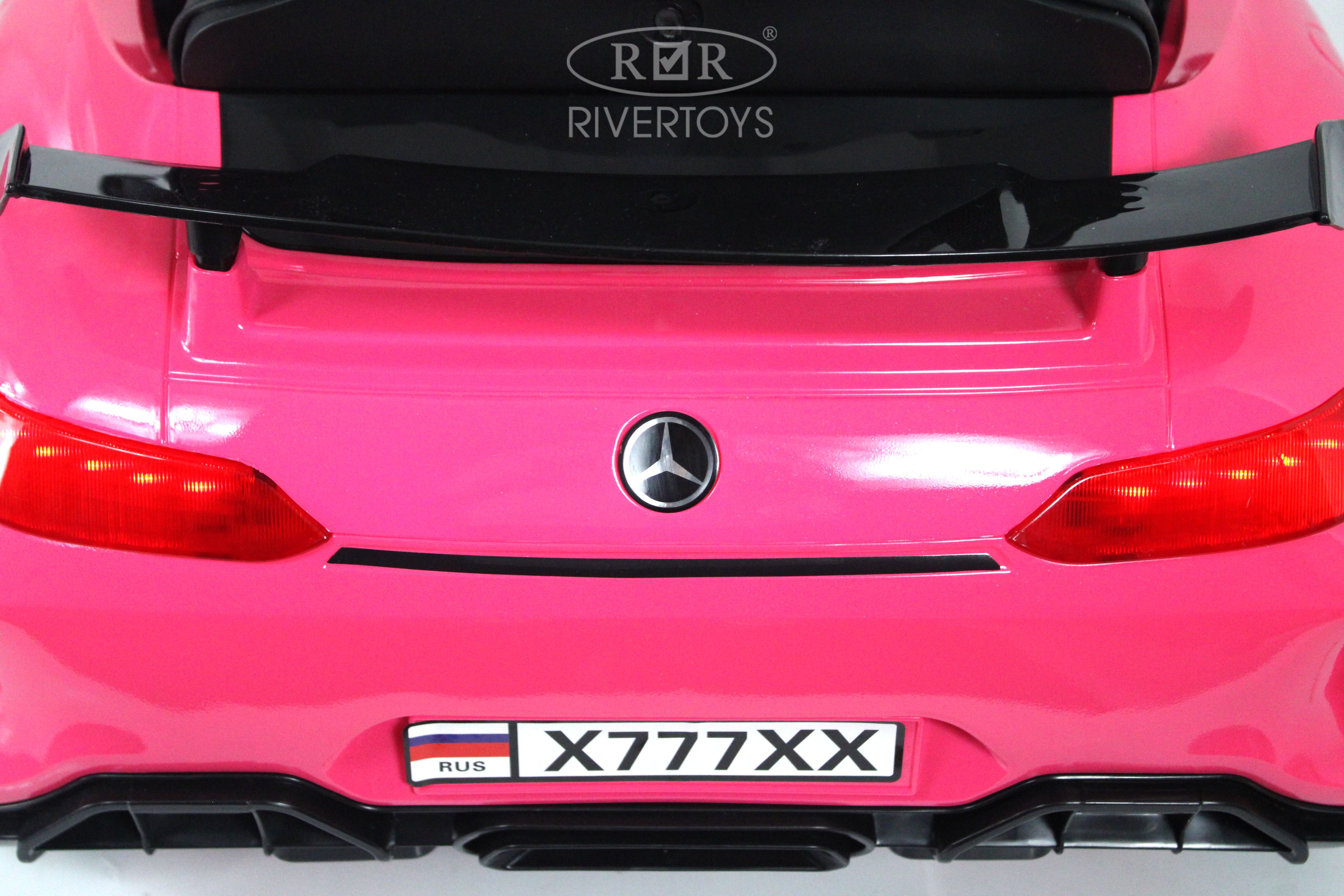 Электромобиль RIVERTOYS Mercedes X777XX-AMG-PINK-GLANEC С пультом ДУ - фото 16