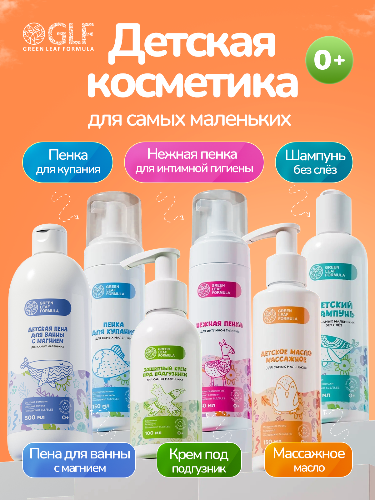 Масло Green Leaf Formula косметика для детей 0+ 150 мл 1 шт. - фото 8