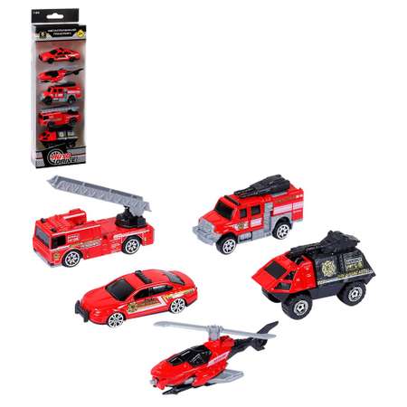 Игровой набор AUTODRIVE Машинки металлические 5шт 1:64