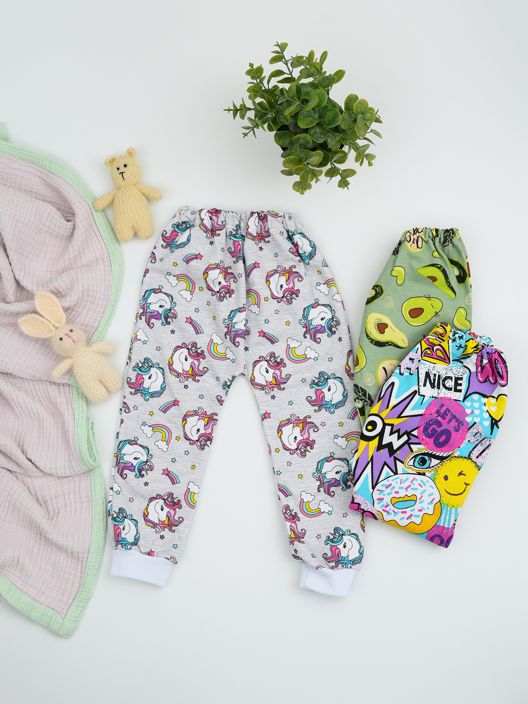 Штанишки 3шт IVANOVO KIDS ПМ-007-1девочка - фото 6