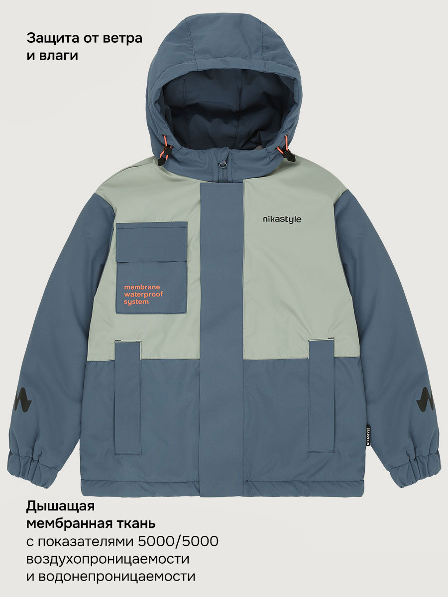 Куртка NIKASTYLE 4м5326 деним/фисташка - фото 8
