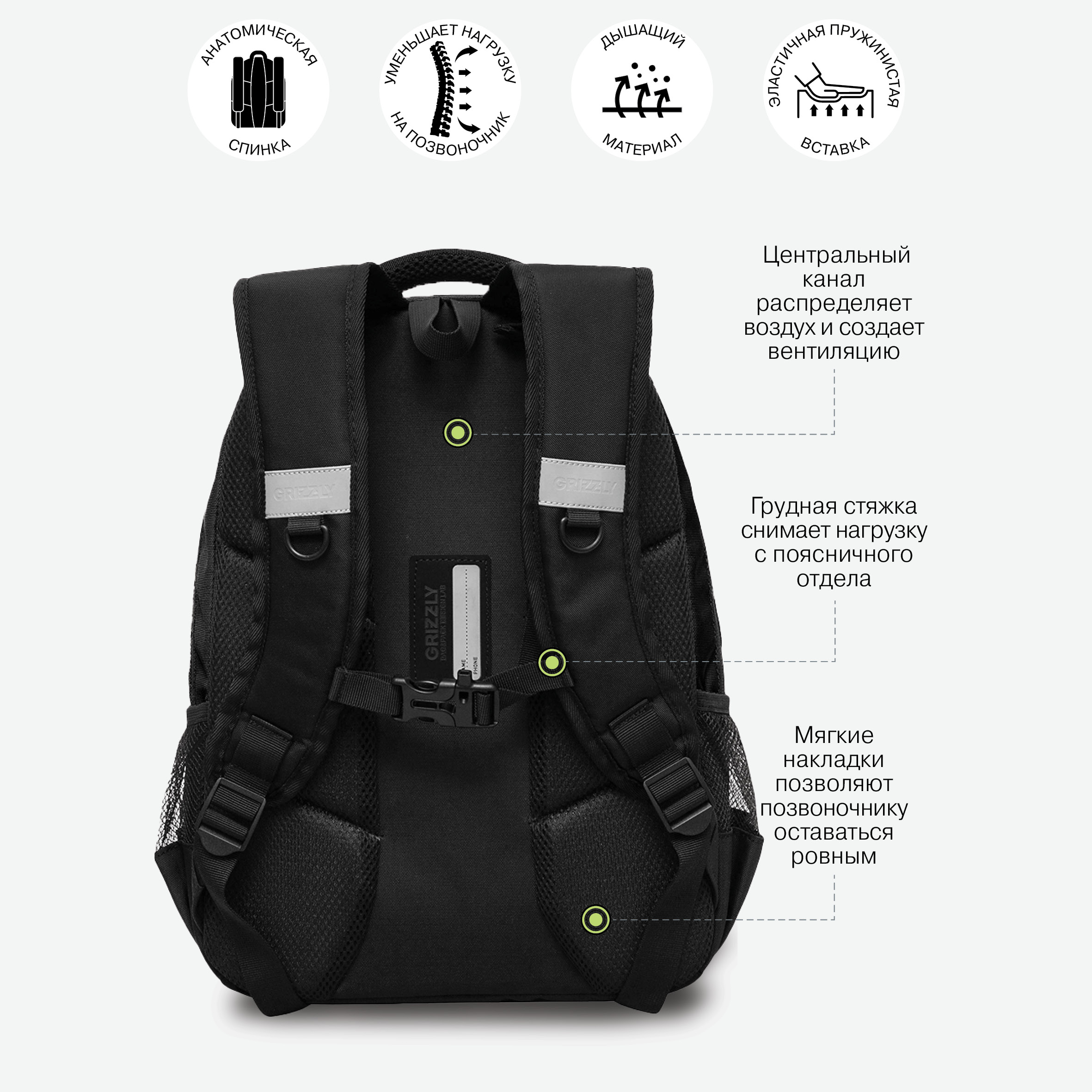 Рюкзак Grizzly для мальчика - фото 7