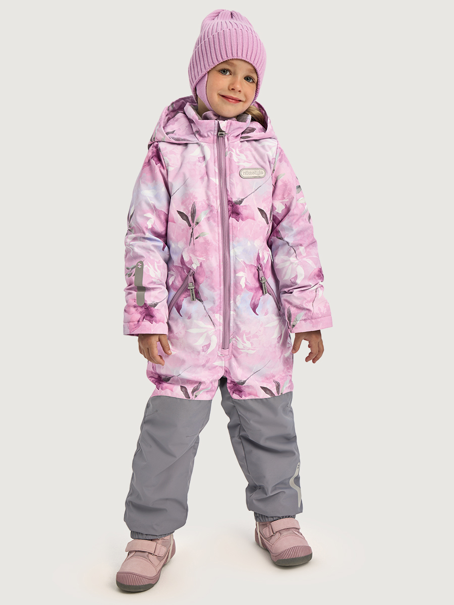 Комбинезон NIKASTYLE 8м3026 розовый/светло-серый - фото 1