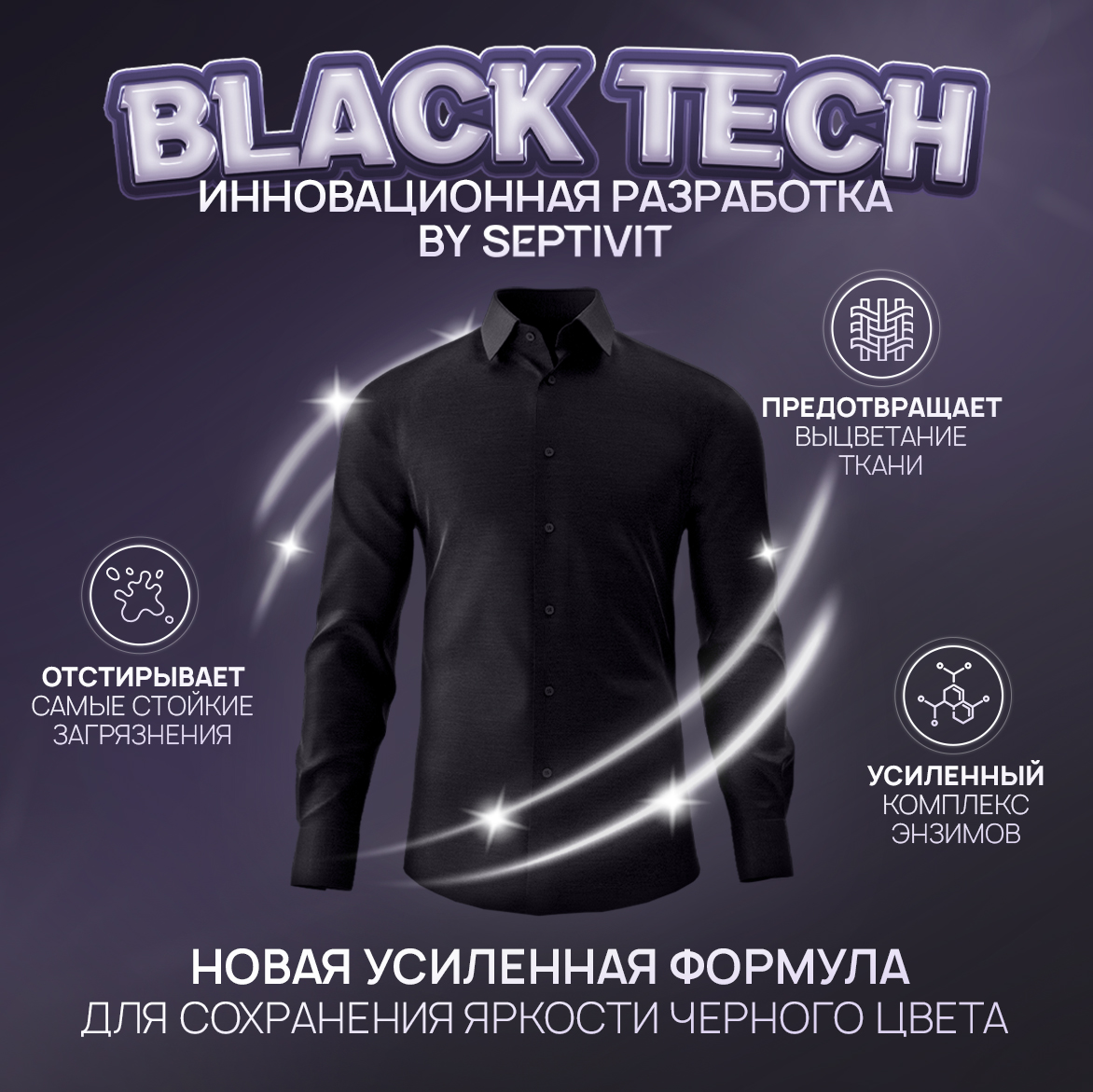Гель для стирки SEPTIVIT Extra Clean для черного 5л - фото 4
