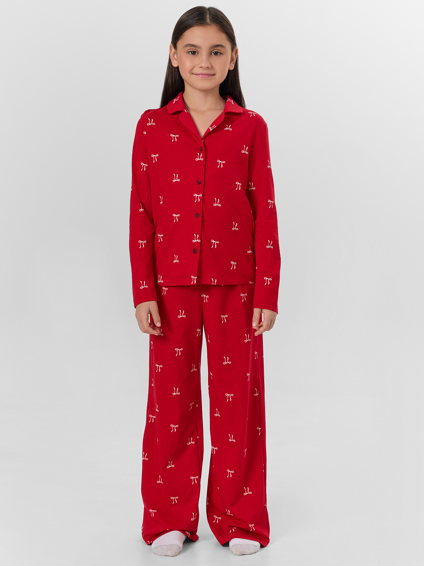 Пижама Mark Formelle (Марк Формэль) 567754/бантики на красном - фото 1