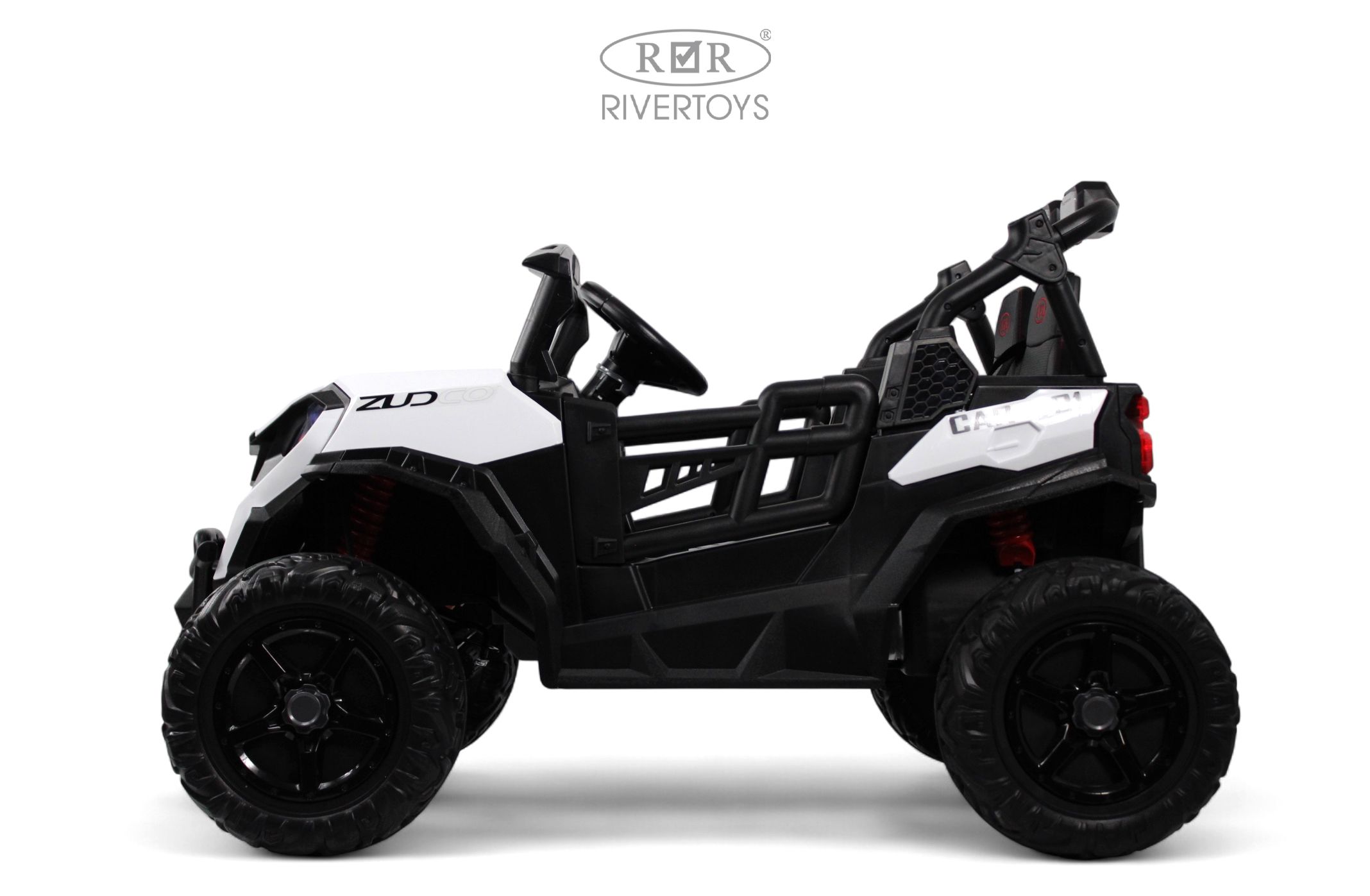 Электромобиль RIVERTOYS K555KK-BUGGY-WHITE С пультом ДУ - фото 5