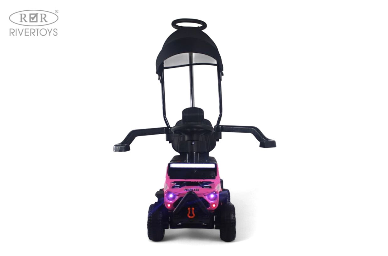 Электромобиль RIVERTOYS G009GG-PINK С пультом ДУ - фото 7