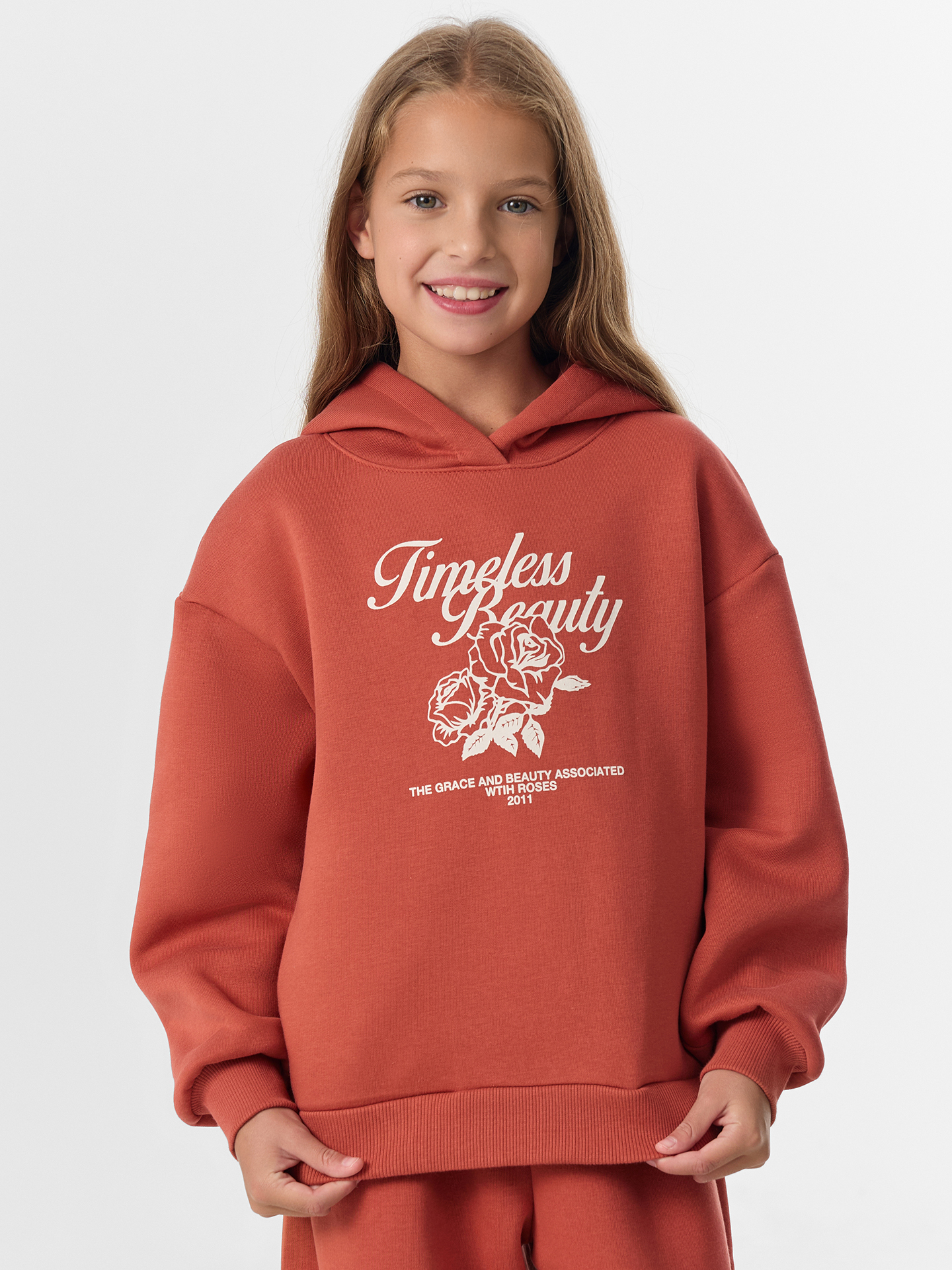 Худи Mark Formelle (Марк Формэль) 127921/терракотовый +печать - фото 1