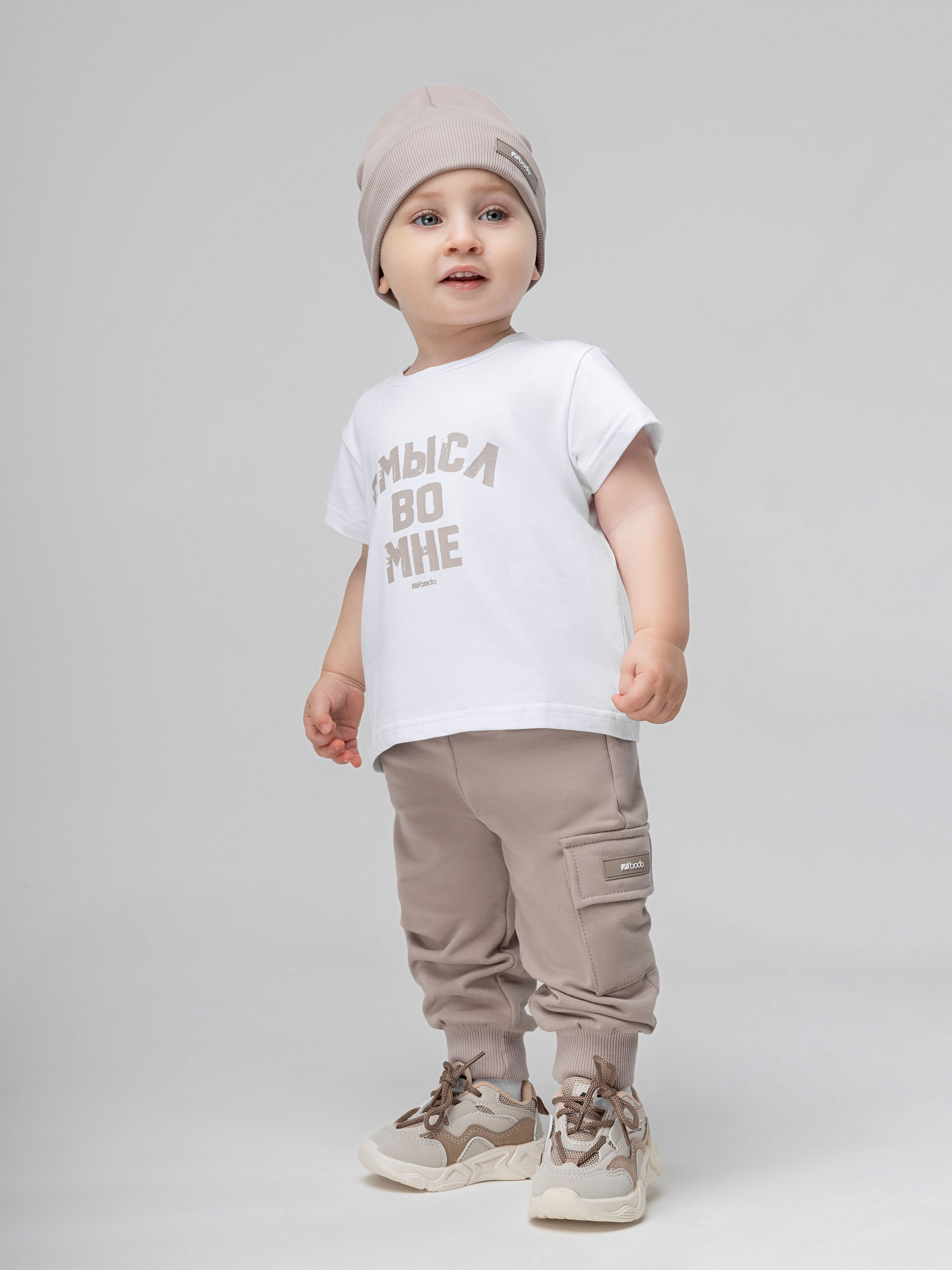 Брюки Bodo 22-29MU_серо-бежевый - фото 2