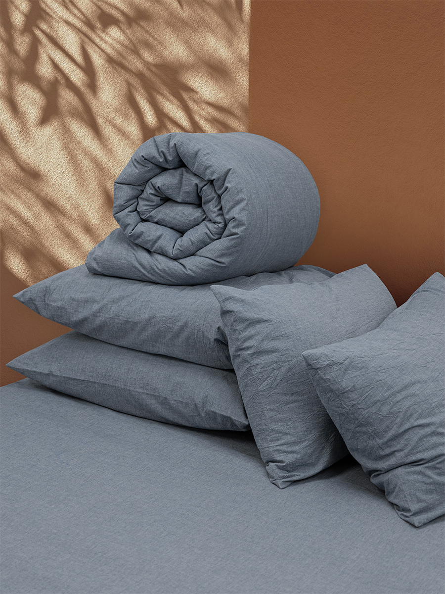 Комплект постельного белья BRAVO Organic джинса 6 предм. - фото 9