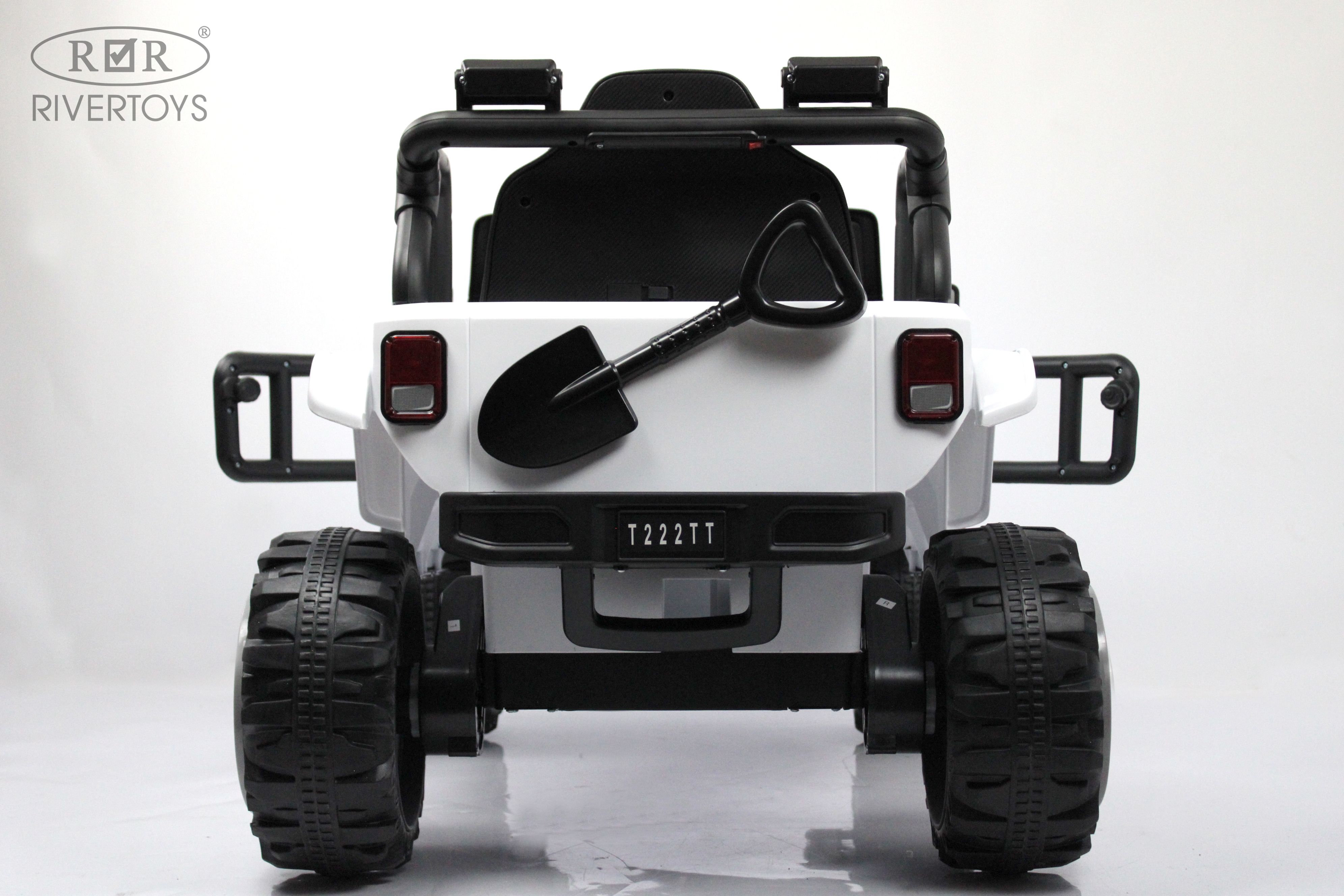 Электромобиль RIVERTOYS T222TT-4WD-WHITE С пультом ДУ - фото 7