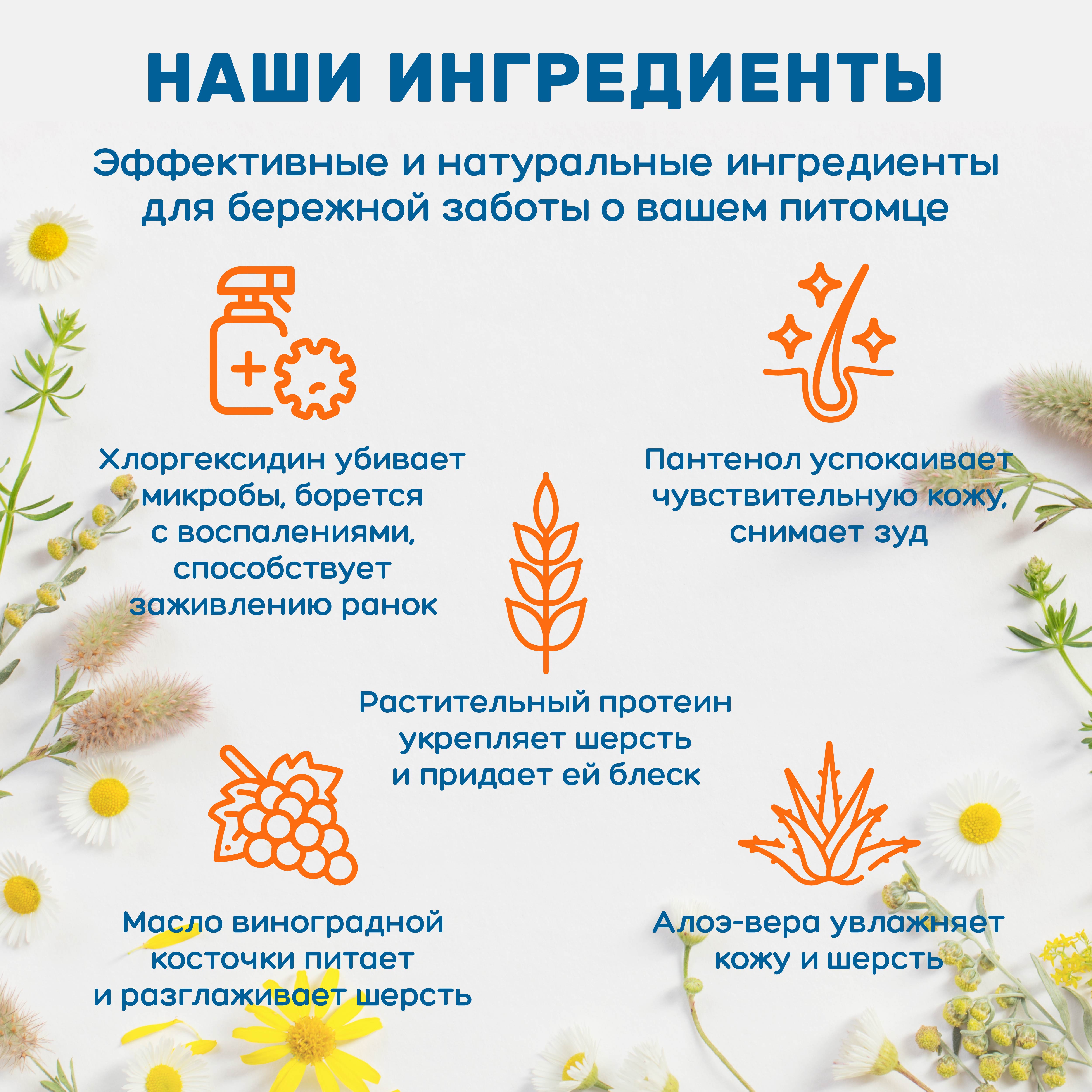 Кондиционер для собак и кошек ZOORIK антибактериальный 1000 мл - фото 8