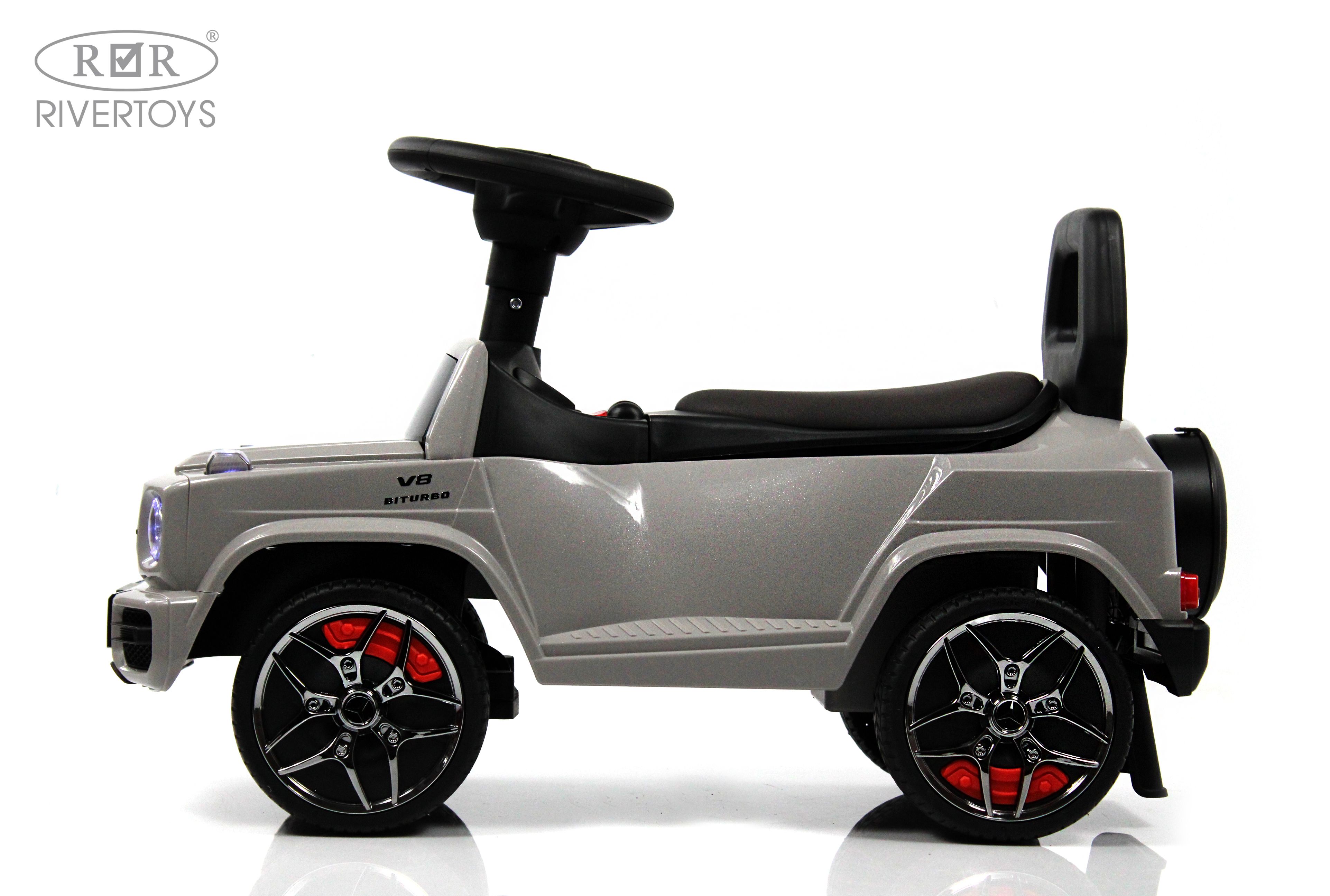 Каталка RIVERTOYS Mercedes-Benz G63 Grey Diamond серый - фото 15