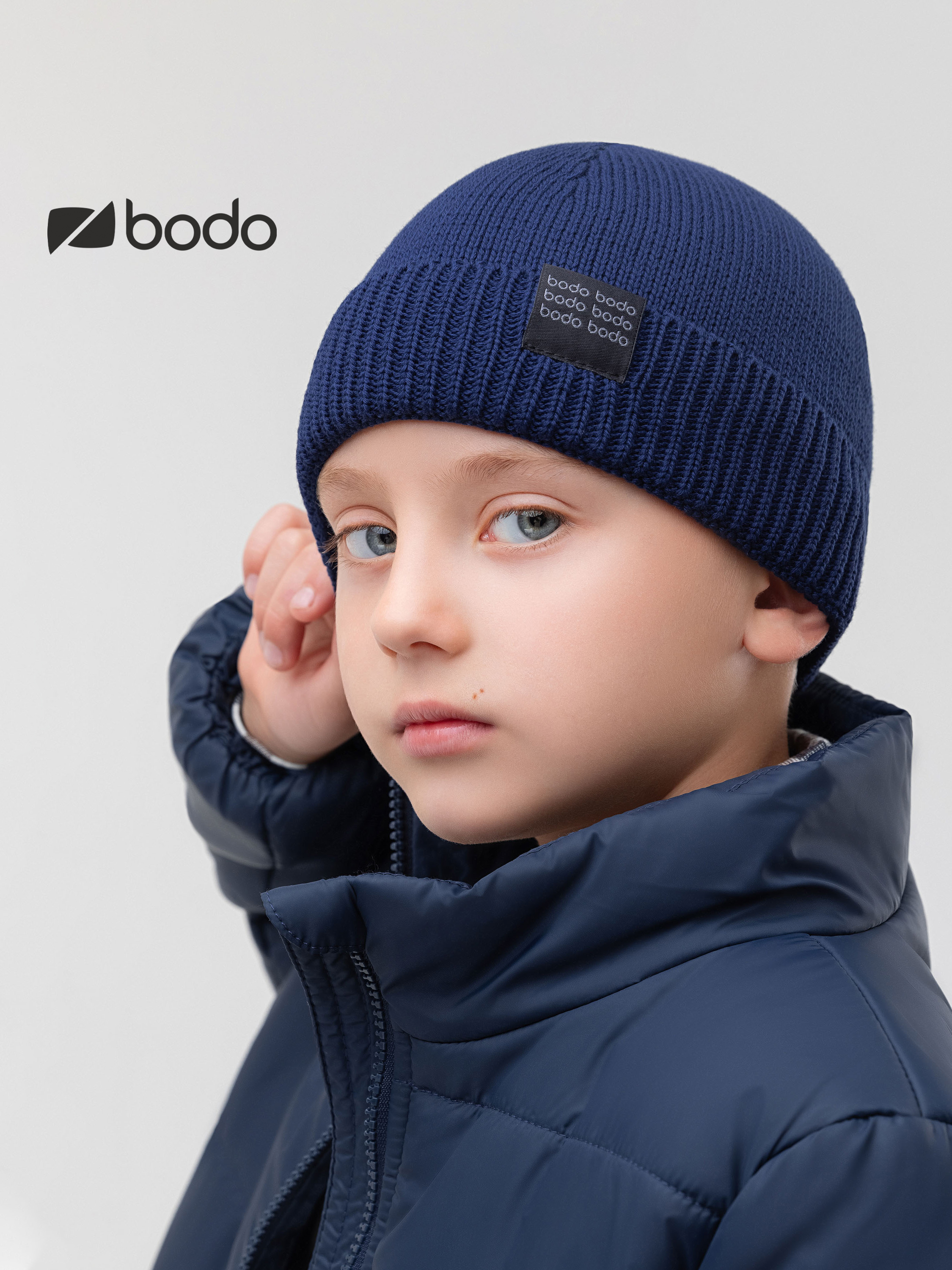 Шапка Bodo 10-429MU_темно-синий - фото 2