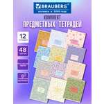 Тетрадь Brauberg 48 лист. 12 шт.
