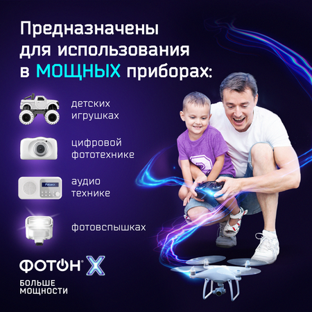 Батарейки пальчиковые Фотoн высокой мощности аа LR6 набор 20 шт.