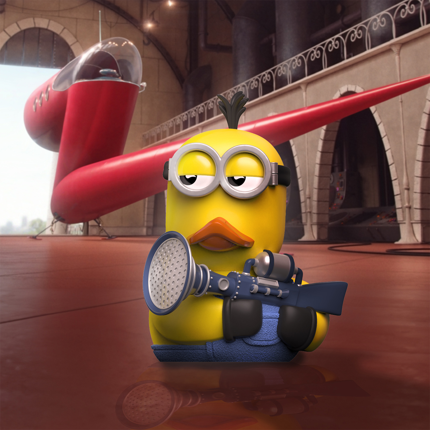 Фигурка Minions Утка Tubbz Кевин с бластером - фото 6