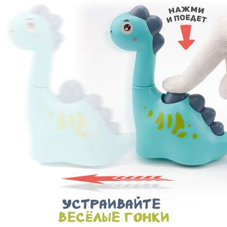 Игрушка TIPTOPOLIS каталка Динозаврик голубой