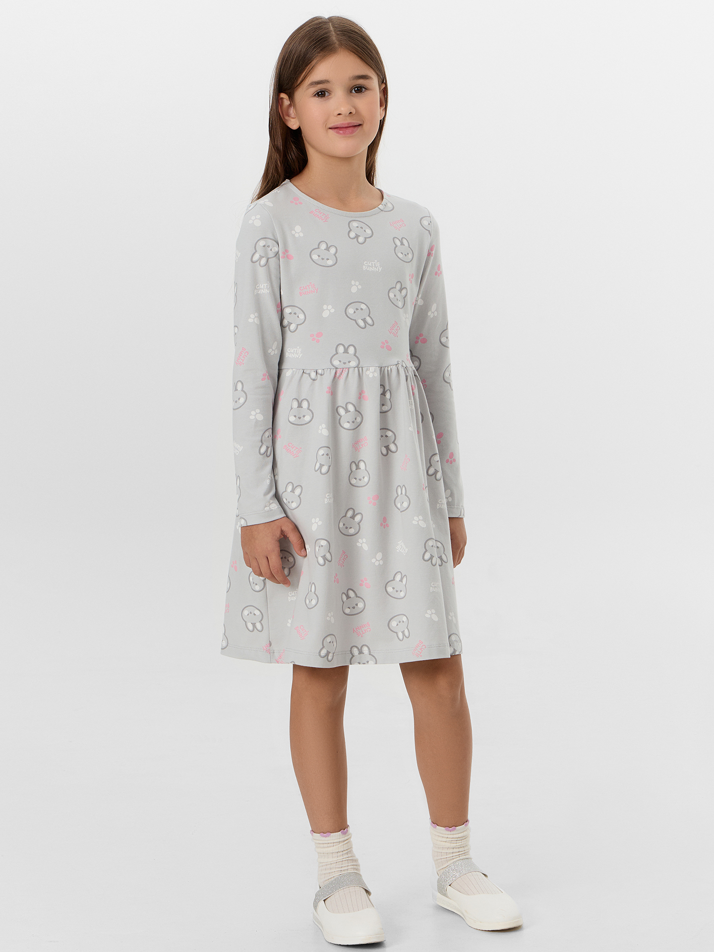 Платье Mark Formelle (Марк Формэль) 157778/кролики на св.сером - фото 1