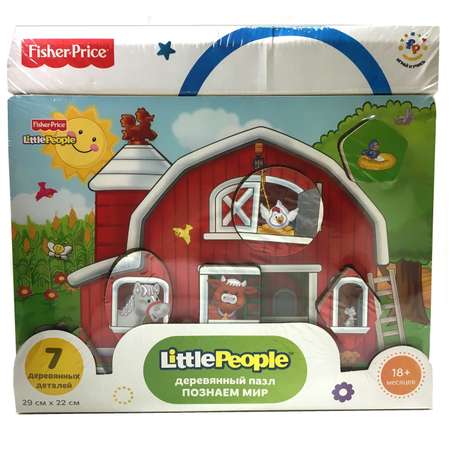 Пазл Fisher Price Познаем мир деревянный