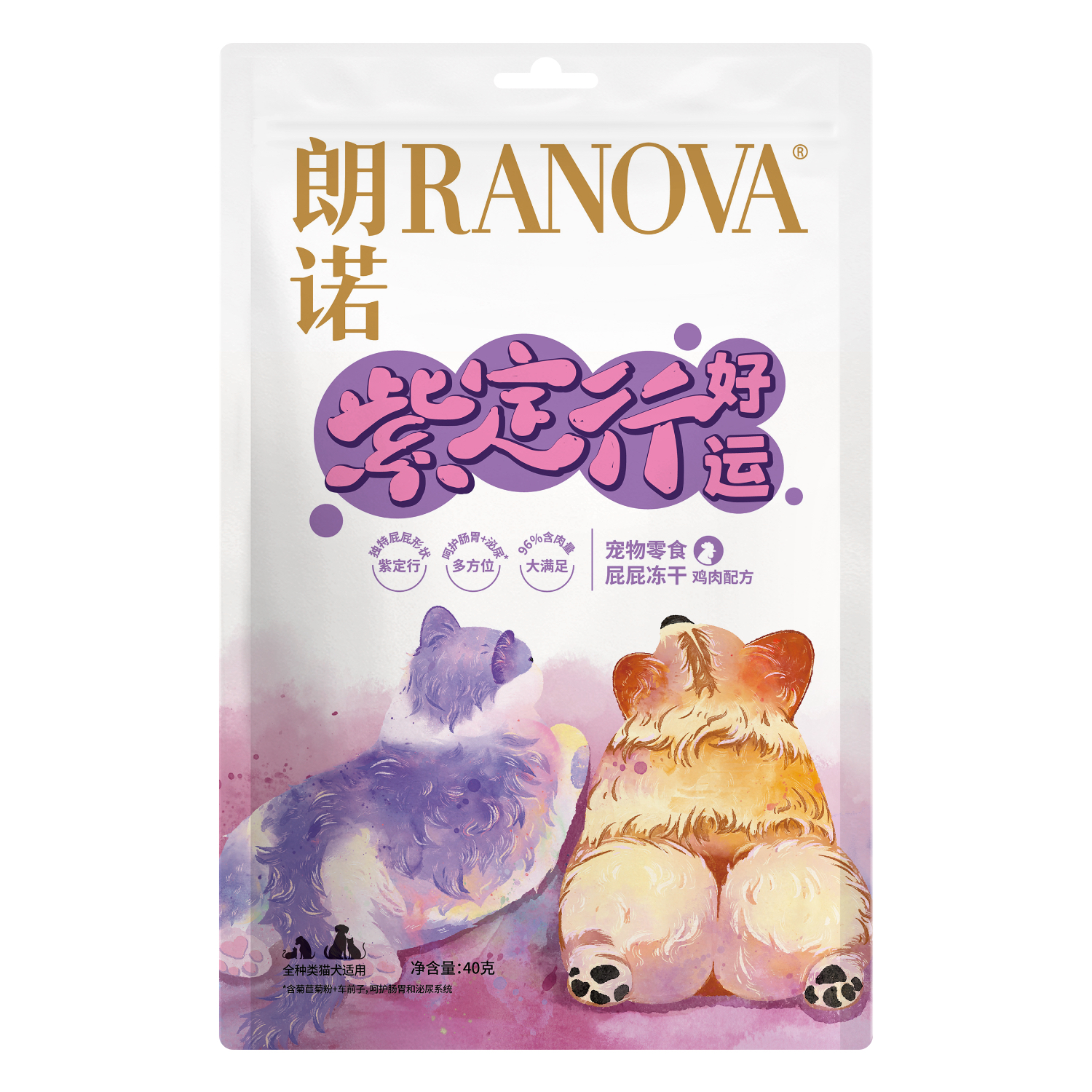 Лакомство для кошек и собак Ranova Милые булочки с курицей сублимированное 40г - фото 1