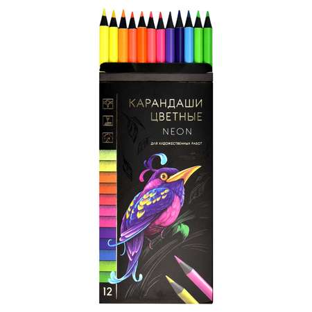 Карандаши цветные Феникс + 12 шт.