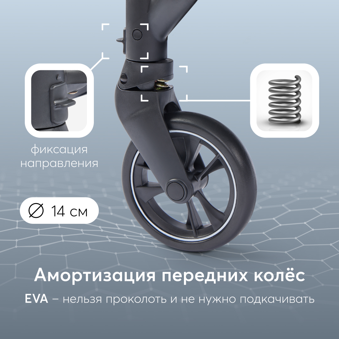 Коляска прогулочная Happy Baby Luna черный - фото 7