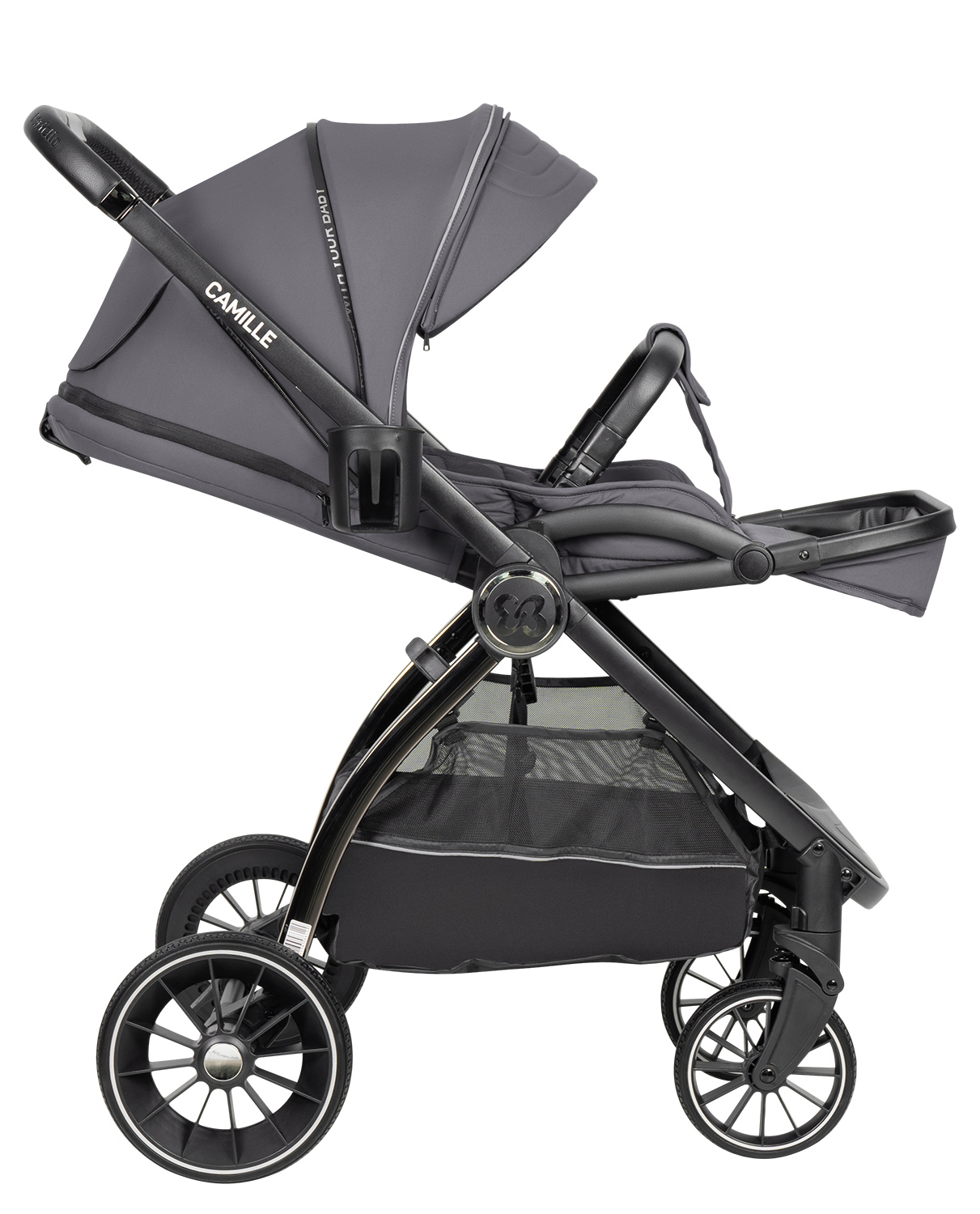 Коляска 3в1 Farfello Camille серый - фото 17
