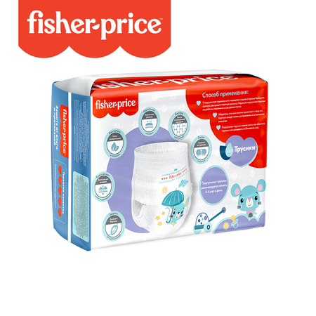 Трусики Fisher Price 4 (9-14 кг) 34 шт.