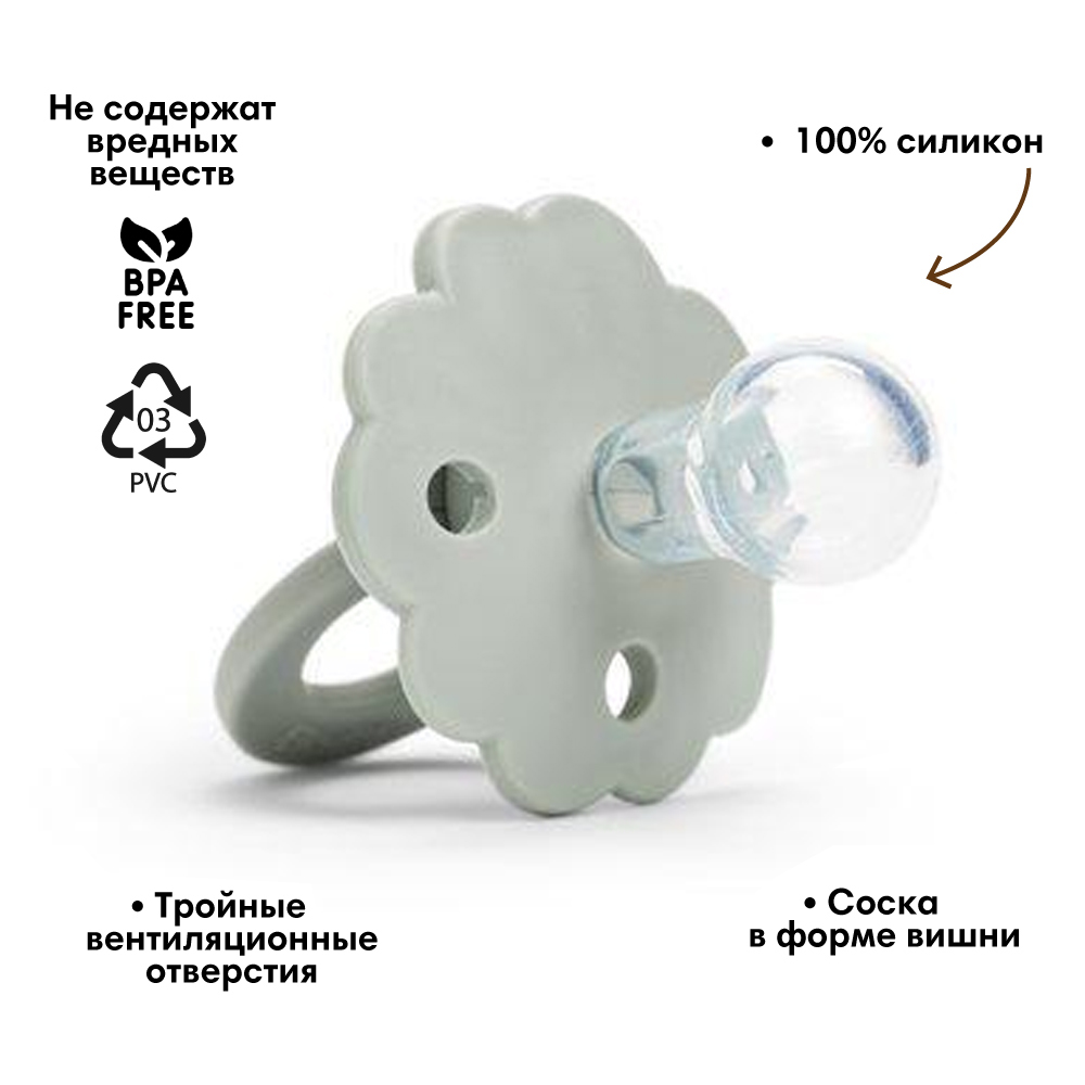 Пустышка Elodie силикон анатомическая от 3 мес. - фото 2