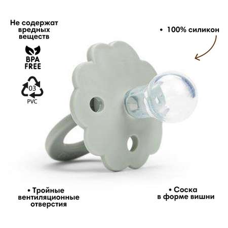 Пустышка Elodie силикон анатомическая от 3 мес.