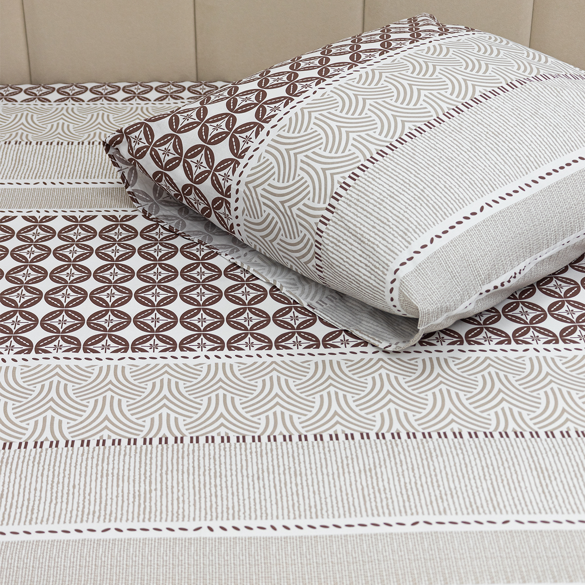 Комплект постельного белья BRAVO Кремат семейный 5 предм. - фото 5