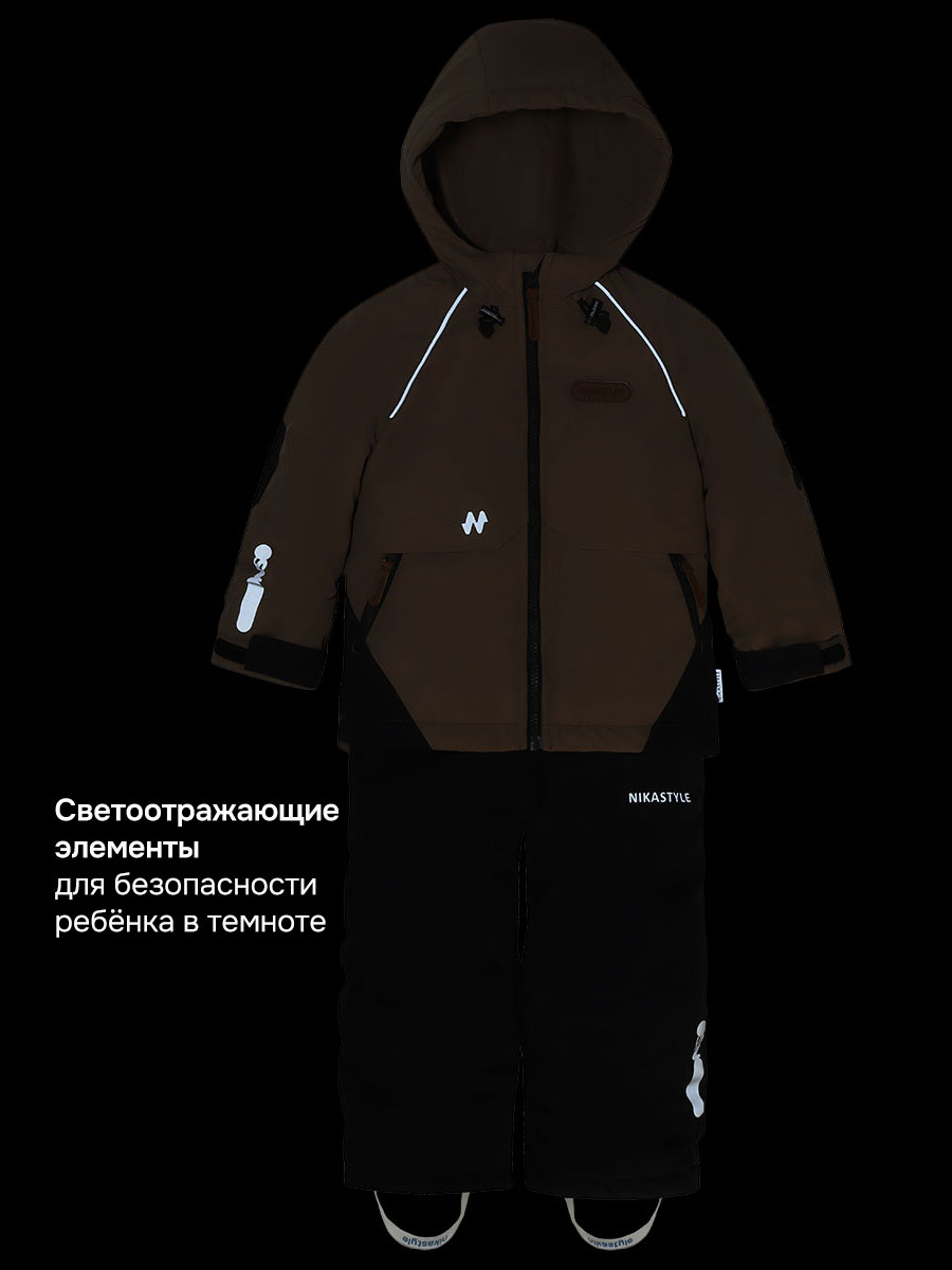 Костюм NIKASTYLE 7м1926 орех/черный - фото 11