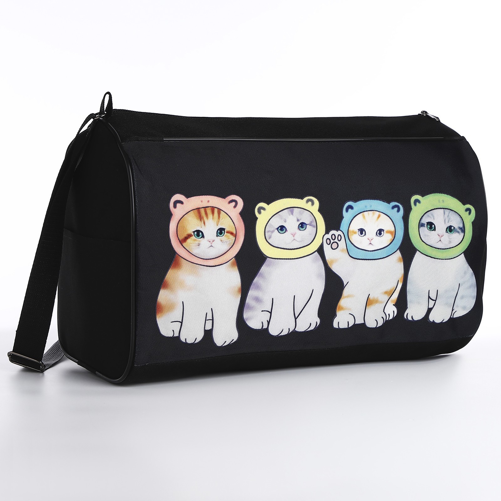 Спортивная сумка NAZAMOK Котята в шапках плечевая - фото 2