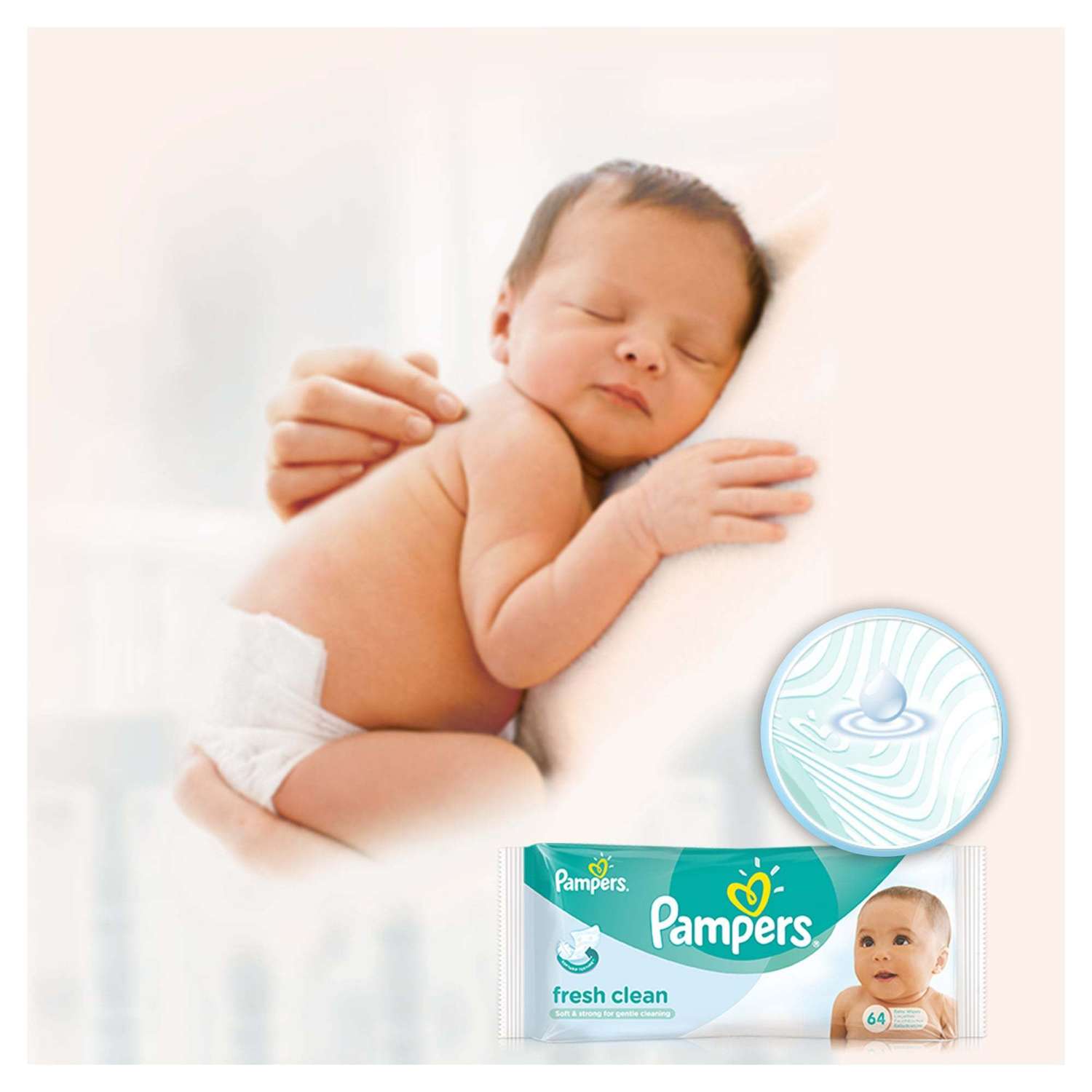 Влажные салфетки Pampers Fresh Clean 4 упак. 64 шт. - фото 7