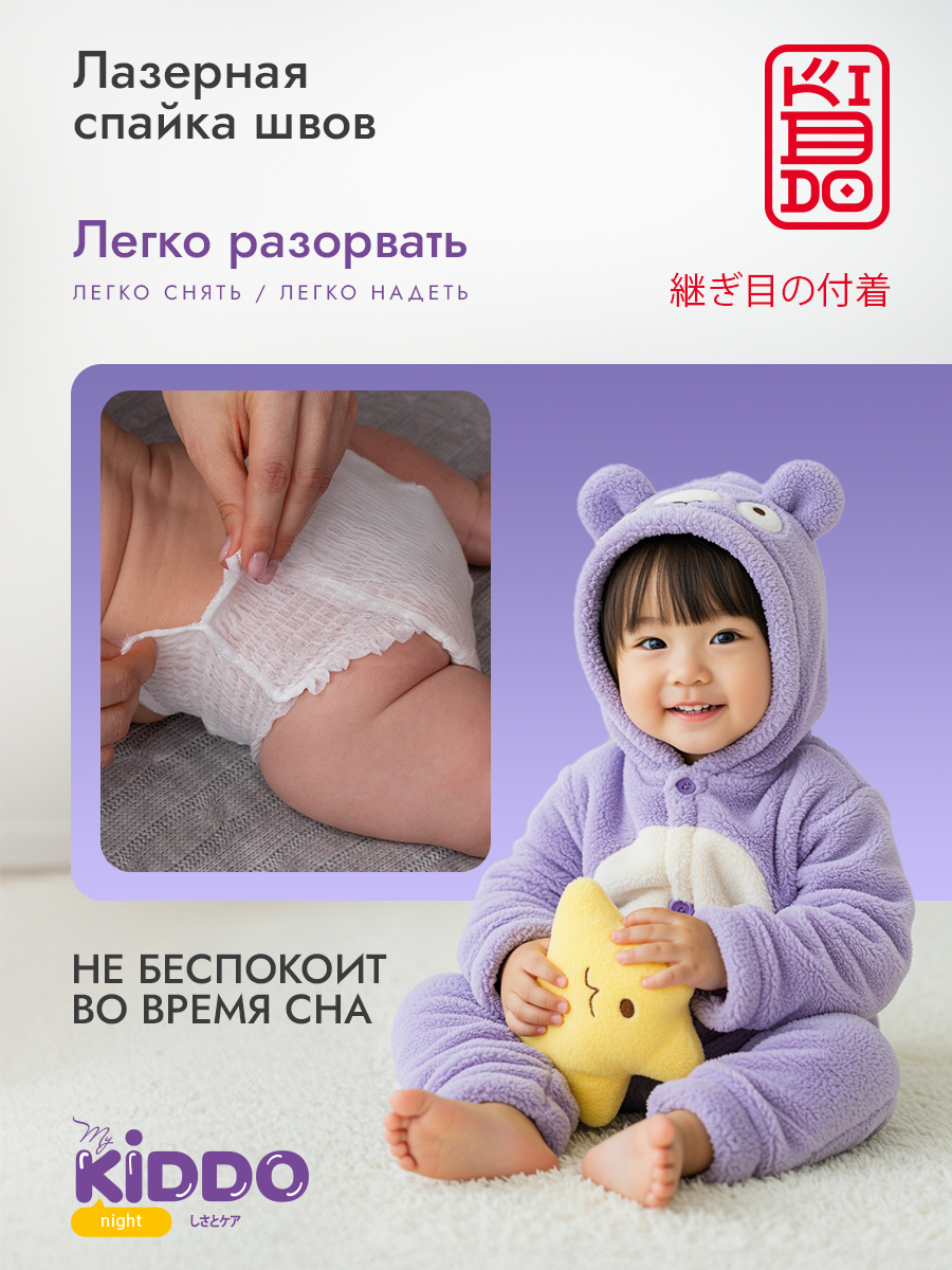 Трусики Kiddo Night L (9-14 кг) 18 шт. - фото 13