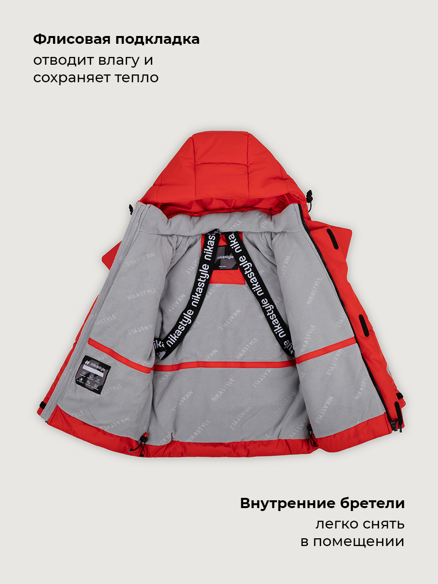 Куртка NIKASTYLE 4з6726 красный - фото 5