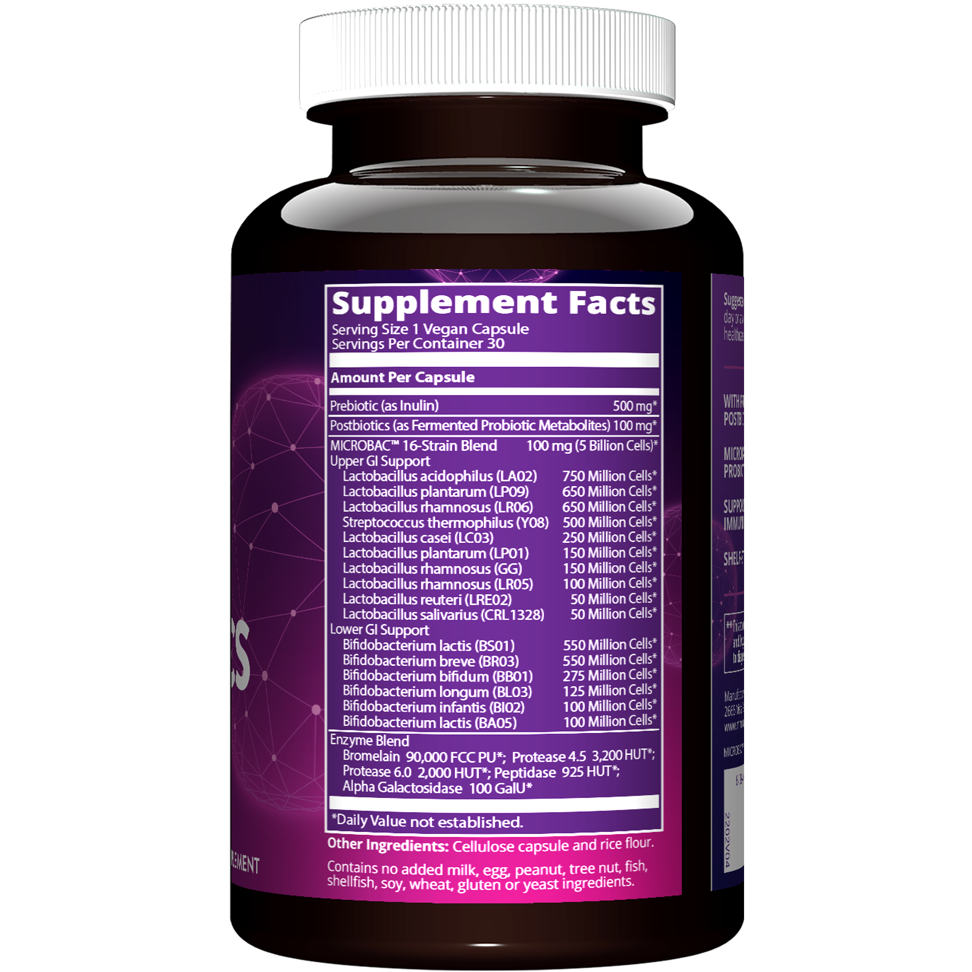 БАД MRM Nutrition Ежедневный Пробиотик 890 мг 30 капс - фото 2