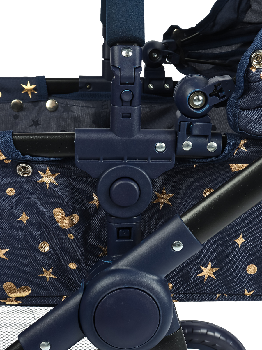 Коляска-трансформер для кукол Рыжий кот 9696-BS - фото 7